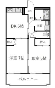 グリーンヒルズの間取り画像