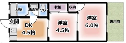 三和ハイツ金田の間取り画像
