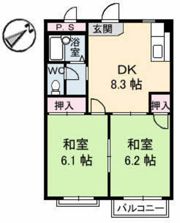ドミール土井 B棟の間取り画像