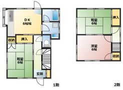 五日市中央7丁目貸家の間取り画像
