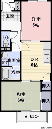 ビザビⅡの間取り画像