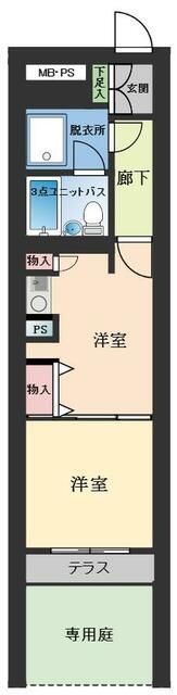 ライオンズマンション川越南の間取り画像