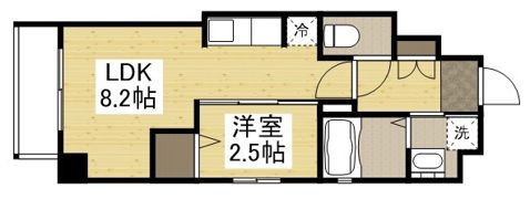 月光 千日前の間取り画像
