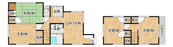 山本6丁目戸建の間取り画像
