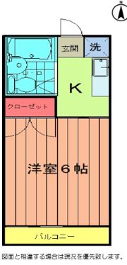 コーポT&T平石の間取り画像