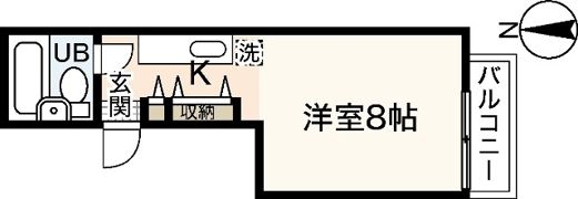 シャトレ天神の間取り画像