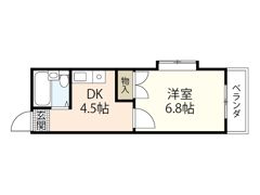 レジデンス庚午ヒライの間取り画像