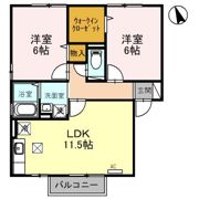 セジュール蓮花寺の間取り画像
