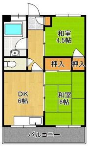 オアシス片野IIの間取り画像