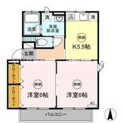 クレストヤマの間取り画像