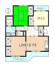 レジデンス中泉の間取り画像