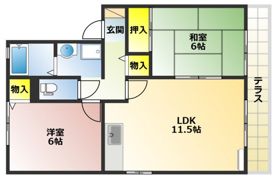 シェアードハイツ津高D棟の間取り画像