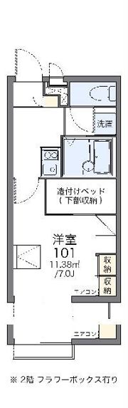 レオパレスルルドの間取り画像