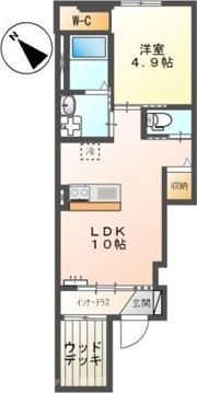 エンターレ妻鳥の間取り画像