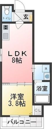 クラール川名の間取り画像