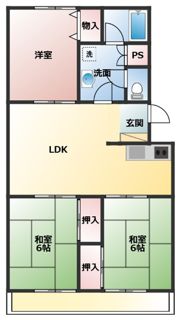 サンリーブハイツの間取り画像