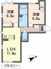 ベレオクレーヴ住吉の間取り画像