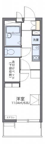 レオパレス雄新ひまわりの間取り画像