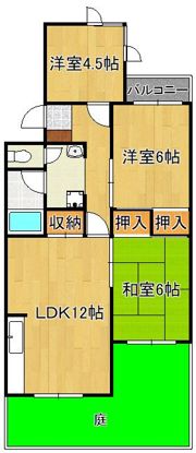フェールブリエ片野の間取り画像