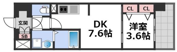 ファステート大阪ベースシティの間取り画像