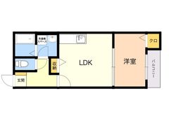 メゾンクレール博多南弐番館の間取り画像