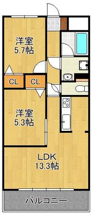ルネックスIIの間取り画像