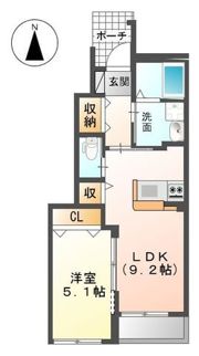 サンモール当新田の間取り画像