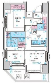 ジェノヴィア東日暮里グリーンヴェールの間取り画像