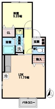 SEEDS WIT 佐古の間取り画像