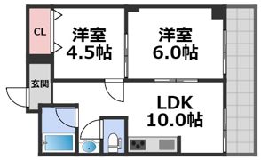 ニューライフ赤坂の間取り画像