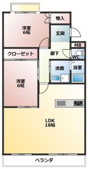 ドミール藤井の間取り画像