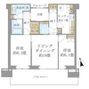 グラングリーン大阪THE NORTH RESIDENCEの間取り画像