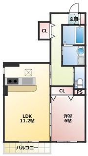 ClairーS（クレア エス）の間取り画像
