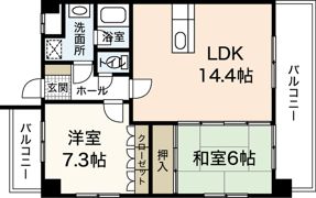 ルネス吉島の間取り画像