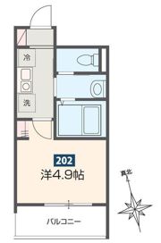 MELDIA南浦和Ⅲの間取り画像