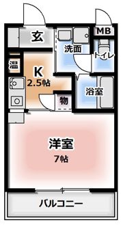 プレジール香里園の間取り画像