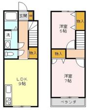 メルヴェーユ浜野 Cの間取り画像