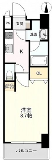 柳町CORALの間取り画像