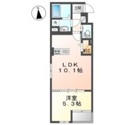 RKマンションの間取り画像
