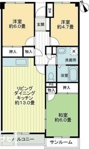 サンハイツ21の間取り画像