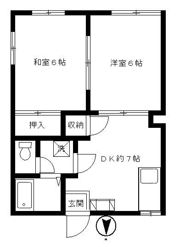 グレースコーポIの間取り画像