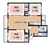 香里三井団地の間取り画像