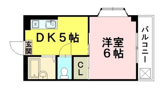 サンライズ鶴江B棟の間取り画像