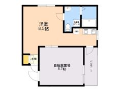 ガレット藤崎南の間取り画像