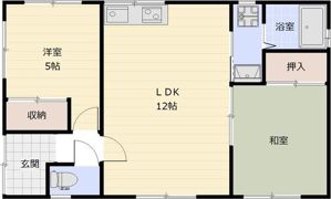 宮後町天神19貸家 東棟の間取り画像