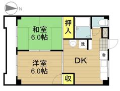第2植野ハイツの間取り画像