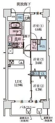 スプランディッド大阪NAMBA LINE(旧スプランディッドXI(イレブン))の間取り画像