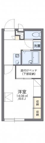 レオパレス新涯ロータスB棟の間取り画像