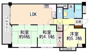 本山センチュリーマンションの間取り画像