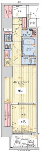 レオンコンフォート堀江公園の間取り画像